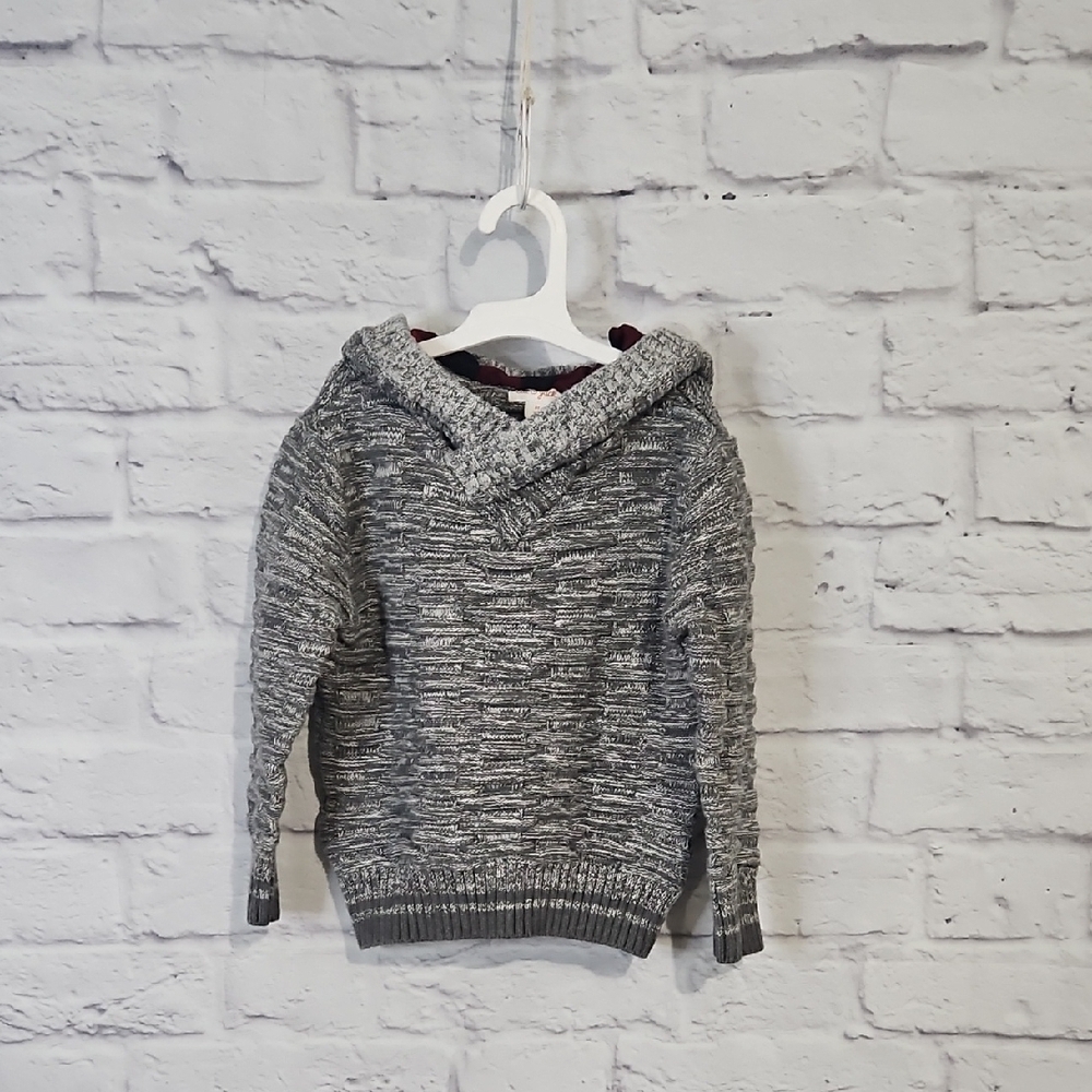 💙 Cat & Jack Gray Knit Pull Over Sweater